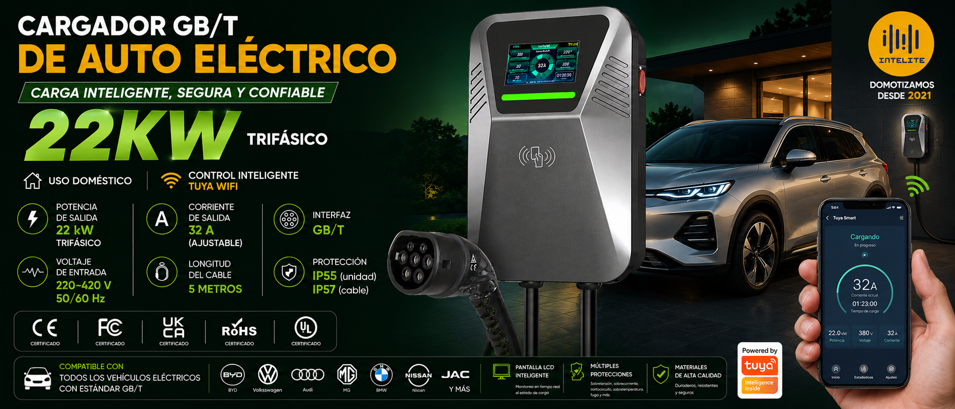 Cargador GB/T 22 kW