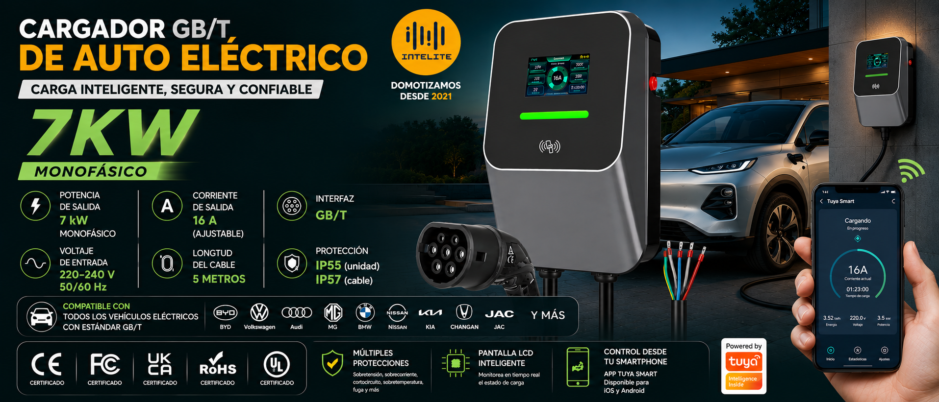 Cargador GB/T 7 kW